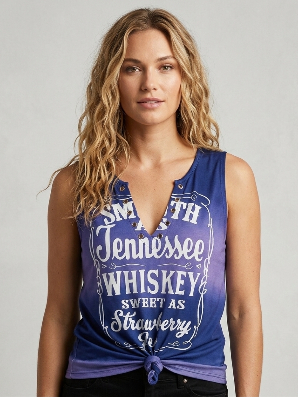 Purple Concert T-Shirt Tennessee Whiskey Tank Top Sz M Country Music